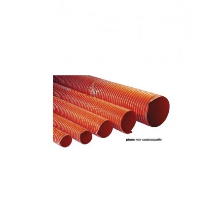 Gaine de Ventilation V9 Silicone Silicon Hoses 310°C 30mm Orange -1m