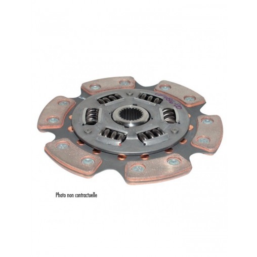 Disque Embrayage AP RACING Métal Fritté Amorti Mistubishi Evo7 240mm 6patins 1"x23cannelures