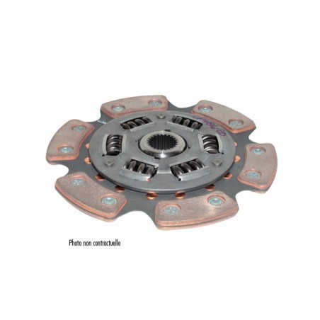 Disque Embrayage AP RACING Métal Fritté Amorti Mistubishi Evo7 240mm 6patins 1"x23cannelures