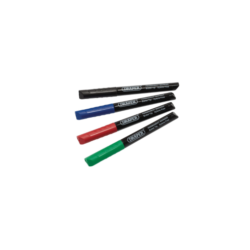 Stylos marqueurs multicolores Draper Tools (lot de 4)