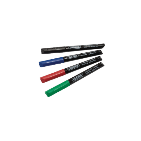 Stylos marqueurs multicolores Draper Tools (lot de 4)