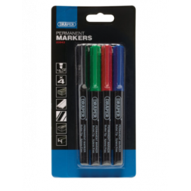 Stylos marqueurs multicolores Draper Tools (lot de 4)