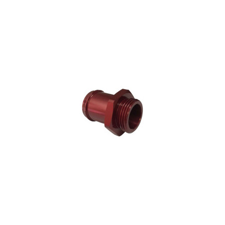 Raccord union BSP 1x11 mâle - Sortie 32mm aluminium rouge avec joint Viton