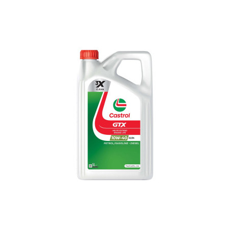 Huile moteur CASTROL GTX ULTRACLEAN 10W-40 A3/B4 5L