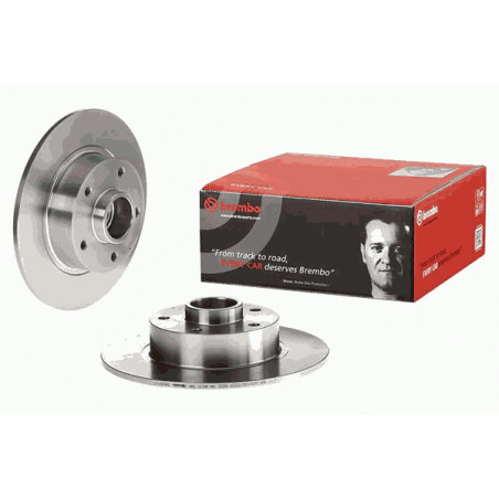 Jeux de 2 Disques arrière avec roulement Brembo pour clio 4 RS