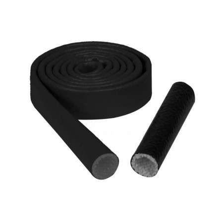 Gaine Thermique Silicone Noir Diamètre 8mm Longueur 1m